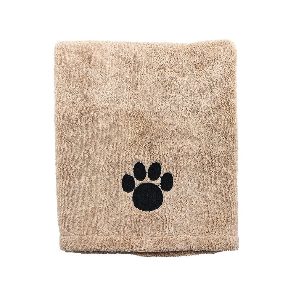 Pet Dog Cat Microfiber Towel Bath Beach Drying Dry Towels Blanket VelaOz