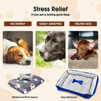 Vaka Navy Dog Bed Pet Cat Calming Floor Mat Sleeping Cave Washable Extra Large 29701 VelaOz