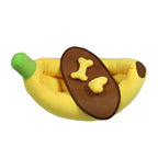 Cute Banana Shape Pet Bed Winter Warm Dog Cat Kennel Cozy Pet Cartoon Bed Mat - S VelaOz
