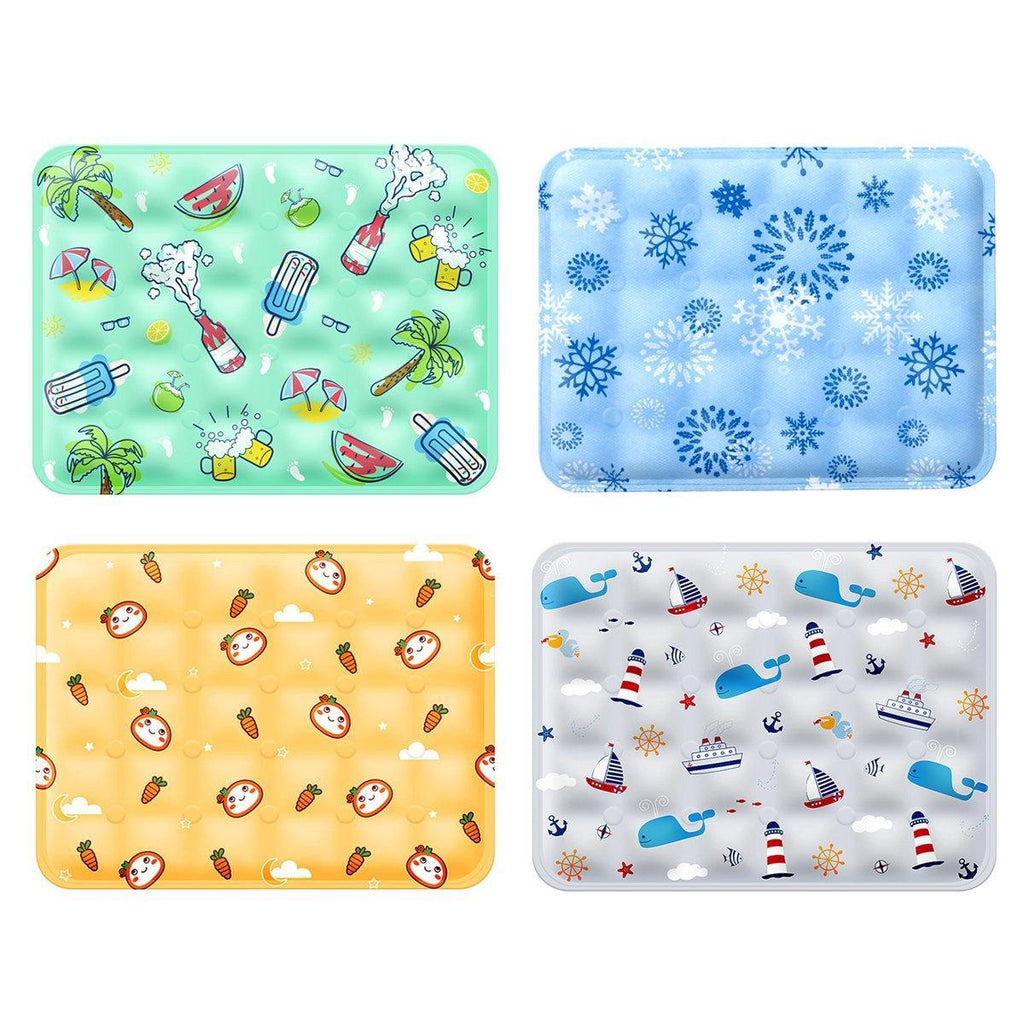 Cooling Ice Mat for Pets Summer Dog and Cat Cooling Pad Comfortable Pet Bed - Grey - 50x60cm VelaOz