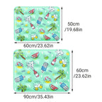 Cooling Ice Mat for Pets Summer Dog and Cat Cooling Pad Comfortable Pet Bed - Grey - 50x60cm VelaOz