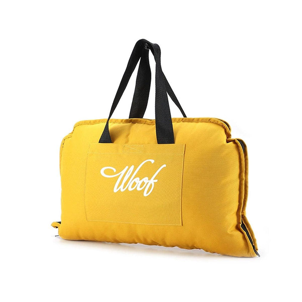 Portable Folding Pet Kennel Zippered Outdoor Dog Bed Travel Mat Waterproof - Blue Orange VelaOz