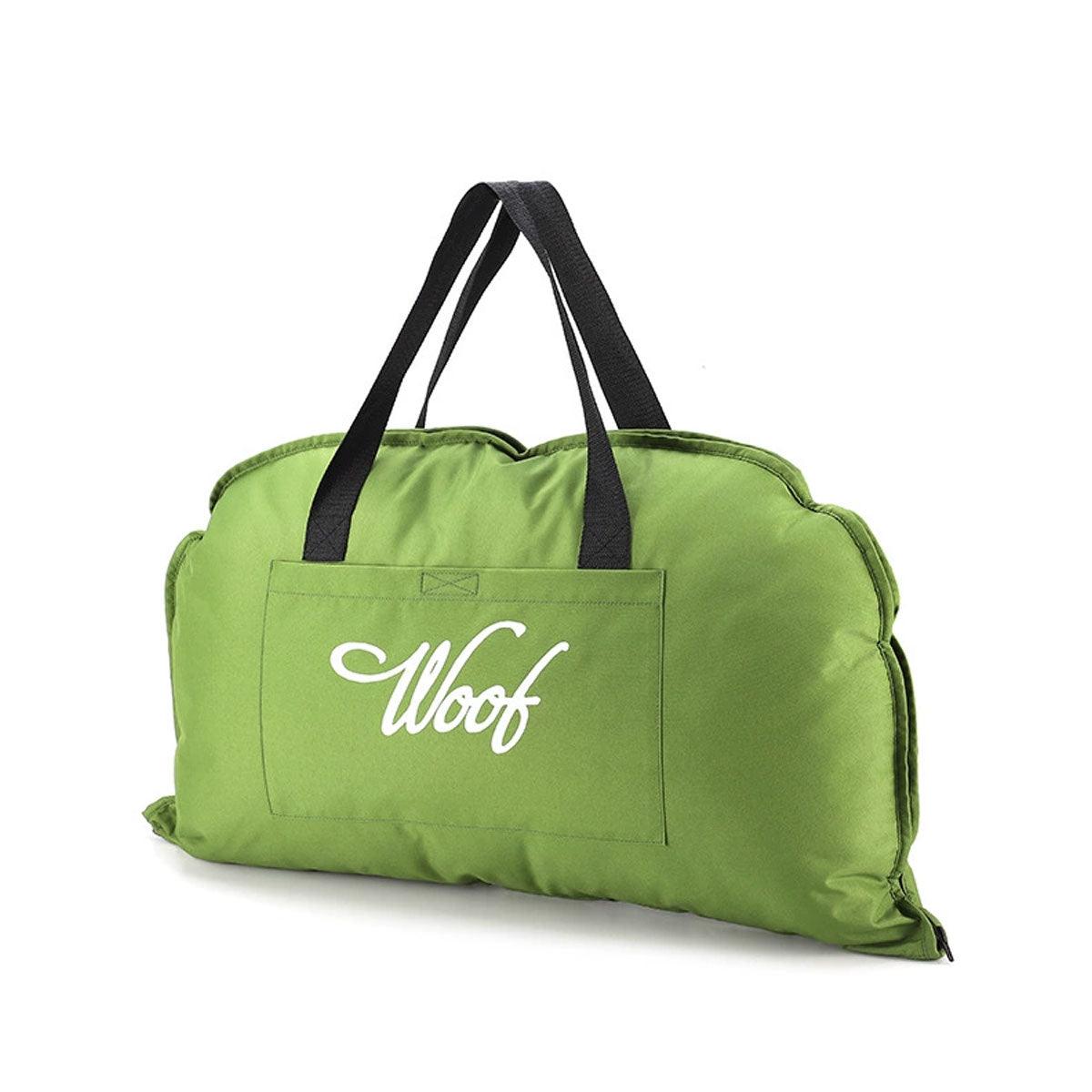 Portable Folding Pet Kennel Zippered Outdoor Dog Bed Travel Mat Waterproof - Blue Orange VelaOz