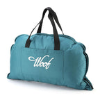 Portable Folding Pet Kennel Zippered Outdoor Dog Bed Travel Mat Waterproof - Blue Orange VelaOz