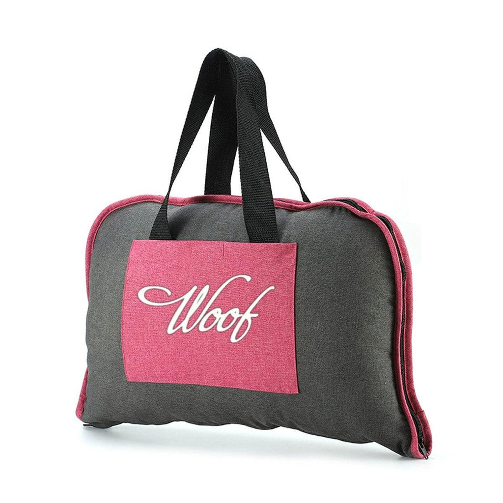 Portable Folding Pet Kennel Zippered Outdoor Dog Bed Travel Mat Waterproof - Blue Orange VelaOz