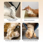 Dog Pet U Shaped Pillow Cartoon Breathable Cat Sleeping Cushion for All Seasons - Grey VelaOz