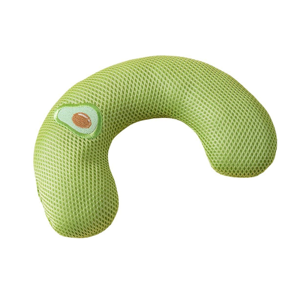 Dog Pet U Shaped Pillow Cartoon Breathable Cat Sleeping Cushion for All Seasons - Grey VelaOz