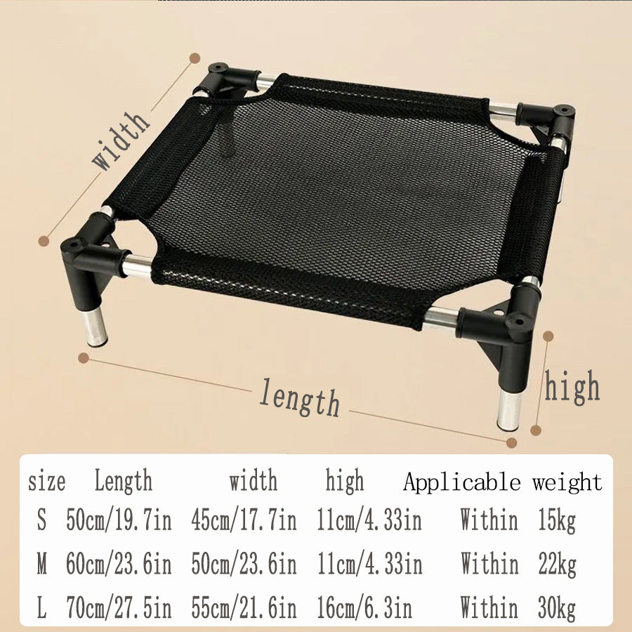 S Breathable and Cooling Elevated Pet Bed - Perfect for Dogs, Provides Comfort and Airflow VelaOz
