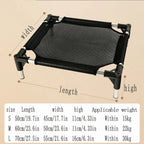 S Breathable and Cooling Elevated Pet Bed - Perfect for Dogs, Provides Comfort and Airflow VelaOz