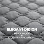 Grey 2-Sided Waterproof Pet Sofa Cover - Dog Bed Protector Blanket for Furniture, Couches & Car Seats (100x127cm, Machine Washable) VelaOz