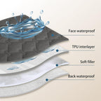 Grey 2-Sided Waterproof Pet Sofa Cover - Dog Bed Protector Blanket for Furniture, Couches & Car Seats (170x200cm, Machine Washable) VelaOz