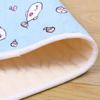 2-Pack Orange Cat Pet Summer Cooling Latex Pad (M Size: 50*40cm) - Breathable Ice Silk & Latex-Filled Dog Bed Cat Sleeping Mat with Non-Slip Base VelaOz